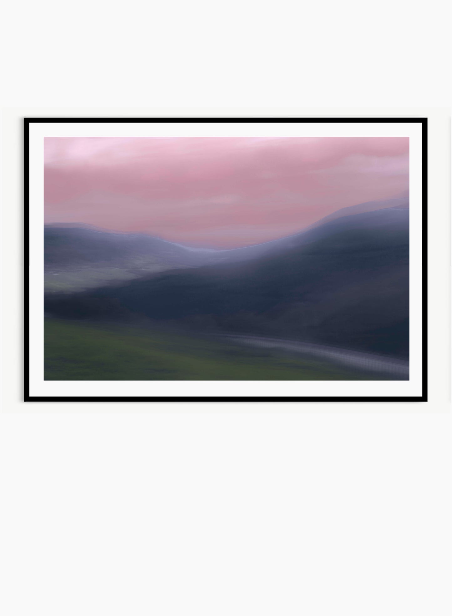 Fjellvei (Mountain road), hand coloured, 20 prints